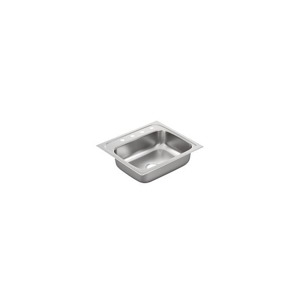 25"X22" Stainless Steel 22 Gauge Single Bowl Drop In Sink